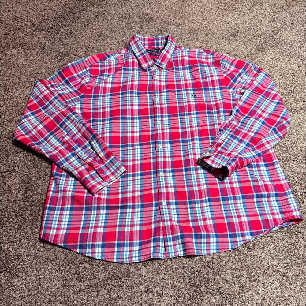 Vineyard Vines Multicolor Plaid Men's Shirt size xxl